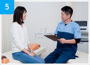 施術の確認とアドバイス